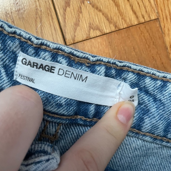 Garage Denim Jean Shorts - Picture 2 of 3